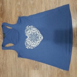 (XS) Warehouse One Graphic Racerback Tank Top Outdoor Seasonal Hippie Boho